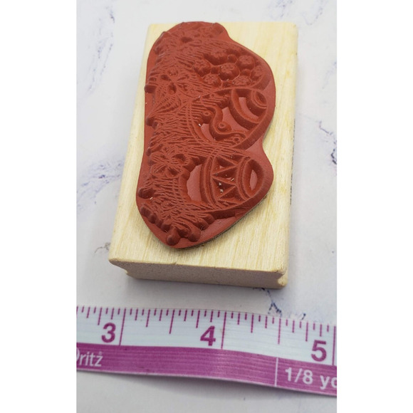 Easter Eggs In Field Uptown Rubber Stamps Wood Mounted Stamp E13193 - Picture 9 of 9